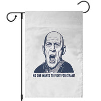 No One Wants To Fight For Israel Garden Flag Marine Veteran America First Anti War