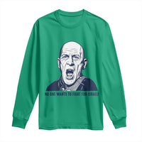 No One Wants To Fight For Israel Long Sleeve Shirt Marine Veteran America First Anti War