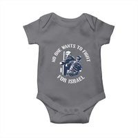 No One Wants To Fight For Israel Baby Onesie Marine Veteran Anti War America First Statement