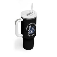 No One Wants To Fight For Israel Tumbler With Handle Marine Veteran Anti War America First Statement