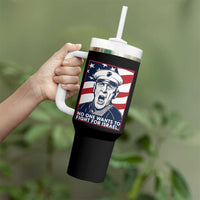 No One Wants To Fight For Israel Tumbler With Handle US Marine Veteran Anti War