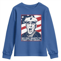 No One Wants To Fight For Israel Youth Sweatshirt US Marine Veteran Anti War