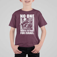 No One Wants To Fight For Israel T Shirt For Kid US Marine Veteran Anti War America First