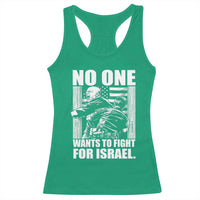 No One Wants To Fight For Israel Racerback Tank Top US Marine Veteran Anti War America First