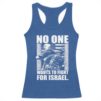 No One Wants To Fight For Israel Racerback Tank Top US Marine Veteran Anti War America First