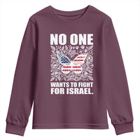No One Wants To Fight For Israel Youth Sweatshirt America First Anti War