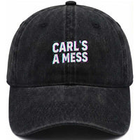 Carl's a Mess Washed Cotton Baseball Cap Funny Reality TV