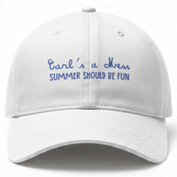Summer Should be Fun Baseball Cap Funny Reality TV Carl's a Mess Meme