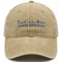Summer Should be Fun Washed Cotton Baseball Cap Funny Reality TV Carl's a Mess Meme