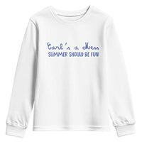 Summer Should be Fun Youth Sweatshirt Funny Reality TV Carl's a Mess Meme