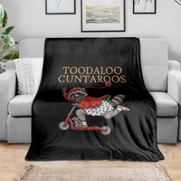 Toodaloo Cuntaroos Throw Blanket Funny Sarcastic Raccoon Inappropriate Meme