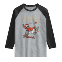 Toodaloo Cuntaroos Raglan Shirt Funny Sarcastic Raccoon Inappropriate Meme