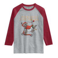 Toodaloo Cuntaroos Raglan Shirt Funny Sarcastic Raccoon Inappropriate Meme