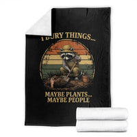 I Bury Things Maybe Plants Maybe People Throw Blanket Funny Gardening Raccoon Meme