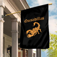 Quesadillas Scorpion Garden Flag Burnt Orange Southwestern