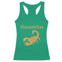 Quesadillas Scorpion Racerback Tank Top Burnt Orange Southwestern