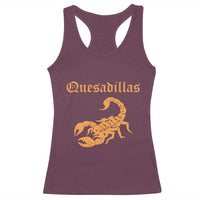 Quesadillas Scorpion Racerback Tank Top Burnt Orange Southwestern