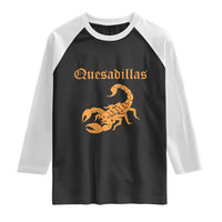 Quesadillas Scorpion Raglan Shirt Burnt Orange Southwestern