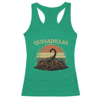 Quesadillas Scorpion Racerback Tank Top Southwestern Desert Food