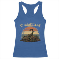 Quesadillas Scorpion Racerback Tank Top Southwestern Desert Food