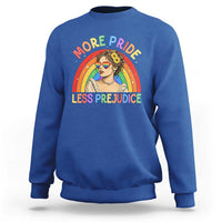 More Pride Less Prejudice Sweatshirt Pride Month LGBTQ Gay Lesbian