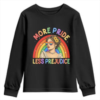 More Pride Less Prejudice Youth Sweatshirt Pride Month LGBTQ Gay Lesbian