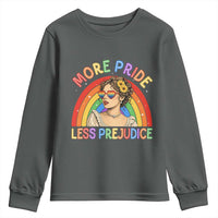 More Pride Less Prejudice Youth Sweatshirt Pride Month LGBTQ Gay Lesbian