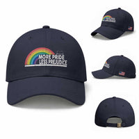 More Pride Less Prejudice Baseball Cap Pride Month LGBTQ