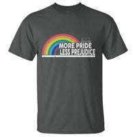 More Pride Less Prejudice T Shirt Pride Month LGBTQ