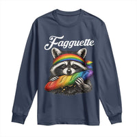Faguette LGBTQ Long Sleeve Shirt Funny Pride Raccoon Rainbow