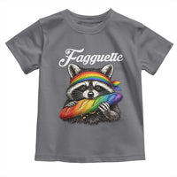 Faguette LGBTQ Toddler T Shirt Funny Pride Raccoon Rainbow