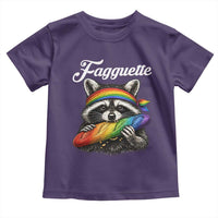 Faguette LGBTQ Toddler T Shirt Funny Pride Raccoon Rainbow