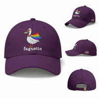 Faguette LGBTQ Baseball Cap Funny Pride Goose Rainbow