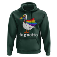 Faguette LGBTQ Hoodie Funny Pride Goose Rainbow