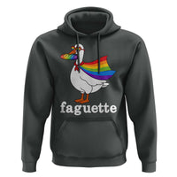Faguette LGBTQ Hoodie Funny Pride Goose Rainbow