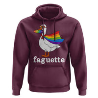 Faguette LGBTQ Hoodie Funny Pride Goose Rainbow