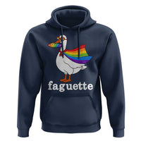 Faguette LGBTQ Hoodie Funny Pride Goose Rainbow