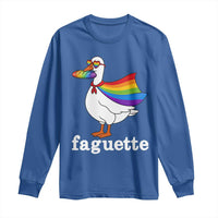 Faguette LGBTQ Long Sleeve Shirt Funny Pride Goose Rainbow