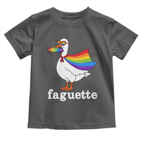 Faguette LGBTQ Toddler T Shirt Funny Pride Goose Rainbow