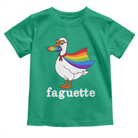 Faguette LGBTQ Toddler T Shirt Funny Pride Goose Rainbow