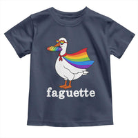 Faguette LGBTQ Toddler T Shirt Funny Pride Goose Rainbow