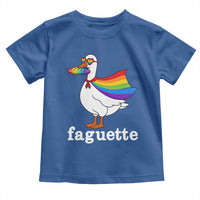 Faguette LGBTQ Toddler T Shirt Funny Pride Goose Rainbow