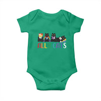 Rainbow Pride Ally Cats Baby Onesie LGBTQ Inclusion Cat Lover Gift