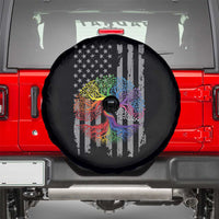 Tree of Life Rainbow LGBTQ Pride Spare Tire Cover American Flag Gift
