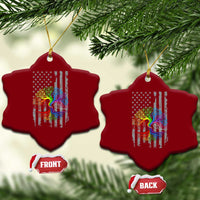 Tree of Life Rainbow LGBTQ Pride Ceramic Ornament American Flag Gift