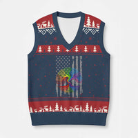 Tree of Life Rainbow LGBTQ Pride V-Neck Knit Sweater Vest American Flag Gift