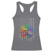 Tree of Life Rainbow LGBTQ Pride Racerback Tank Top American Flag Gift