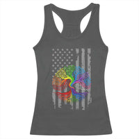 Tree of Life Rainbow LGBTQ Pride Racerback Tank Top American Flag Gift