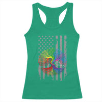 Tree of Life Rainbow LGBTQ Pride Racerback Tank Top American Flag Gift