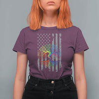 Tree of Life Rainbow LGBTQ Pride T Shirt For Women American Flag Gift
